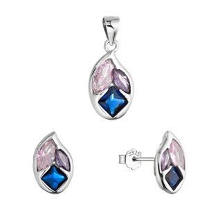 Sada šperků s barevnými zirkony