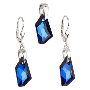 Sada šperků s kameny Crystals from Swarovski® Bermuda Blue