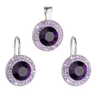 Sada šperků s kameny Crystals from Swarovski® Purple Velvet