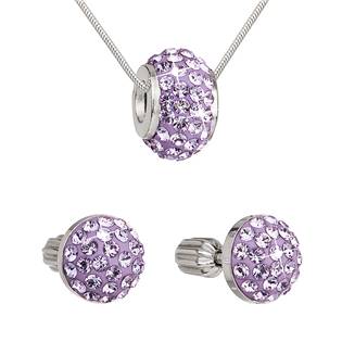 Sada šperků s kameny Crystals from Swarovski® Violet