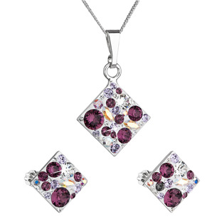 Sada šperků s krystaly Swarovski, Amethyst