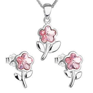 Sada šperků s krystaly Swarovski, Light Rose