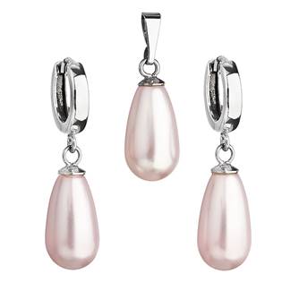 Sada šperků s perlami Crystals from Swarovski® Rose