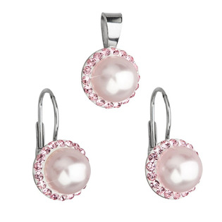 Sada šperků s perlami Crystals from Swarovski® Rose