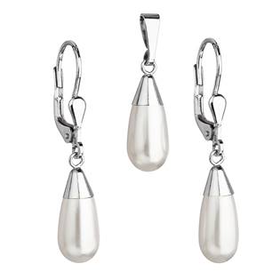 Sada šperků s perlami Crystals from Swarovski® White