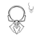 Segment kruh spider - helix / cartilage / tragus piercing TITAN