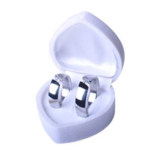 Semišová dárková krabička na snubní prsteny