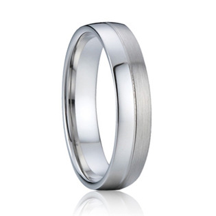 Snubní ocelový prsten šíře 4 mm, vel. 50