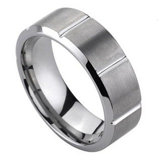Snubní prsten wolfram, šíře 6 mm, vel. 56