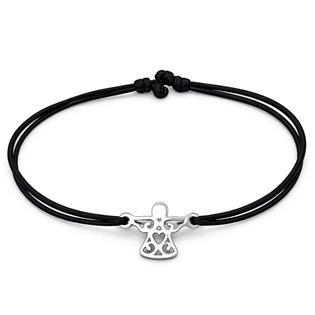 Šňůrkový náramek anděl