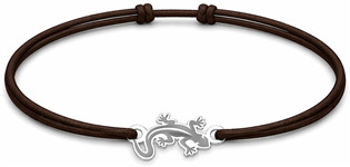 Šňůrkový náramek ještěrka Barva: Červená
