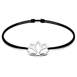 Šňůrkový náramek lotus