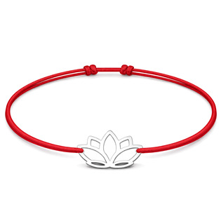 Šňůrkový náramek lotus