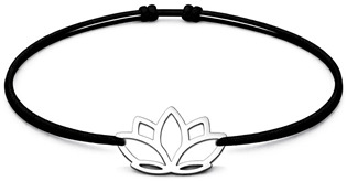 Šňůrkový náramek lotus Barva: Červená