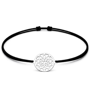 Šňůrkový náramek mandala