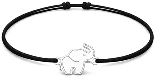 Šňůrkový náramek slon Barva: Červená