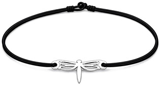 Šňůrkový náramek vážka Barva: Červená