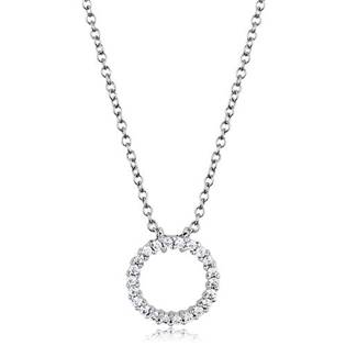 Stříbřený náhrdelník s kroužkem