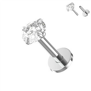 Stříbrná labreta - piercing do brady, AG 925