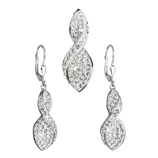 Stříbrná souprava s krystaly Swarovski