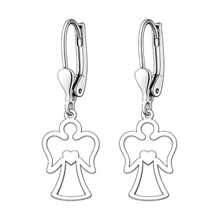 Stříbrné náušnice anděl