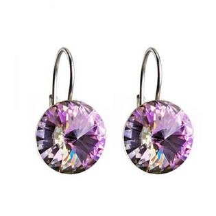 Stříbrné náušnice Crystals from Swarovski®, Vitrail Light