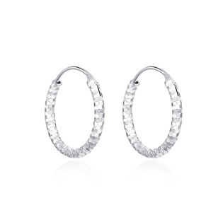 Stříbrné náušnice kruhy 12 mm