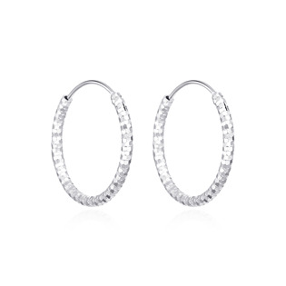 Stříbrné náušnice kruhy 14 mm