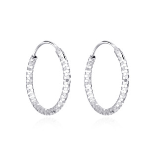 Stříbrné náušnice kruhy 16 mm