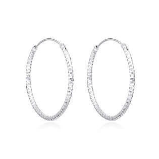 Stříbrné náušnice kruhy 30 mm