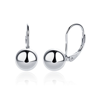 Stříbrné náušnice kuličky 9mm