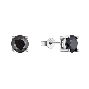 Stříbrné náušnice LUNA moissanite