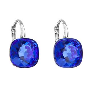 Stříbrné náušnice s kameny Crystals from Swarovski® MAJESTIC BLUE