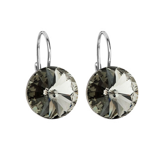 Stříbrné náušnice s krystaly Crystals from Swarovski® Back Diamond