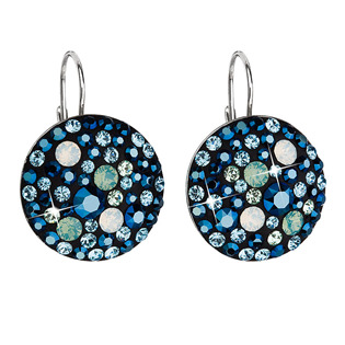 Stříbrné náušnice s krystaly Crystals from Swarovski® Pacific