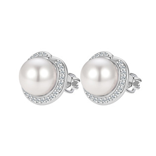 Stříbrné náušnice s perličkami