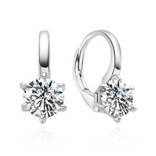 Stříbrné náušnice se zirkonem 6mm