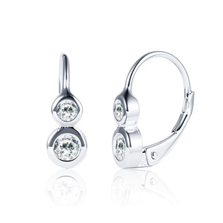 Stříbrné náušnice se zirkony