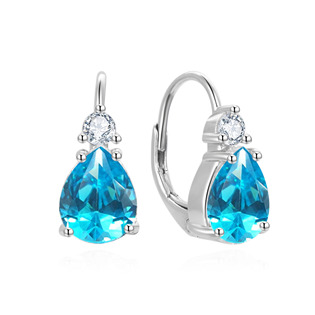 Stříbrné náušnice slzičky