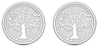 Stříbrné náušnice strom života