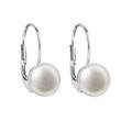 Stříbrné perlové náušnice přírodní perly