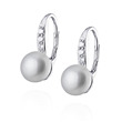 Stříbrné perlové náušnice s pravé perly perličky přírodní