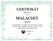 CERTIFIKÁT malachit strana 1