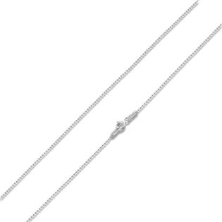 Stříbrný kuličkový řetízek, tl. 1 mm, délka 45 cm