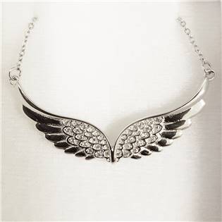 Stříbrný náhrdelník - andělská křídla