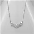 stříbrný náhrdelník srdce s křídly