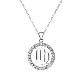 Stříbrný náhrdelník - znamení panna