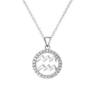 Stříbrný náhrdelník - znamení vodnář