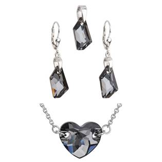 Stříbrný náhrdelník a náušnice s krystaly Crystals from Swarovski®