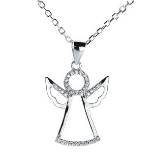 Stříbrný náhrdelník andílek
